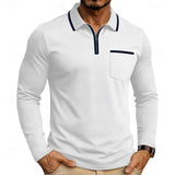 Maddox | Refined Quarter-Zip Long Sleeve Polo