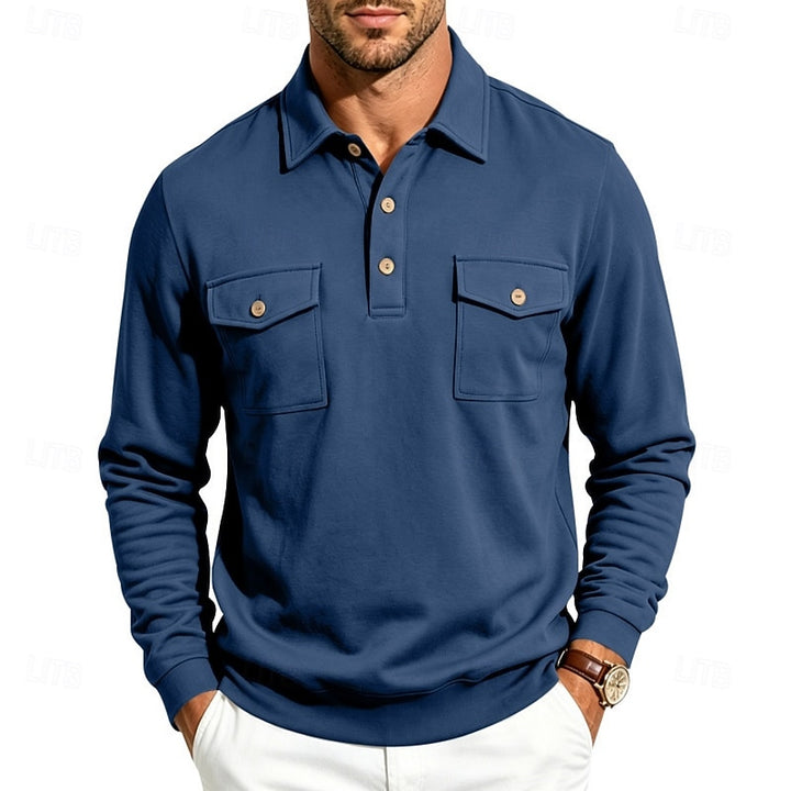 Marshall | Refined Long-Sleeve Polo Shirt