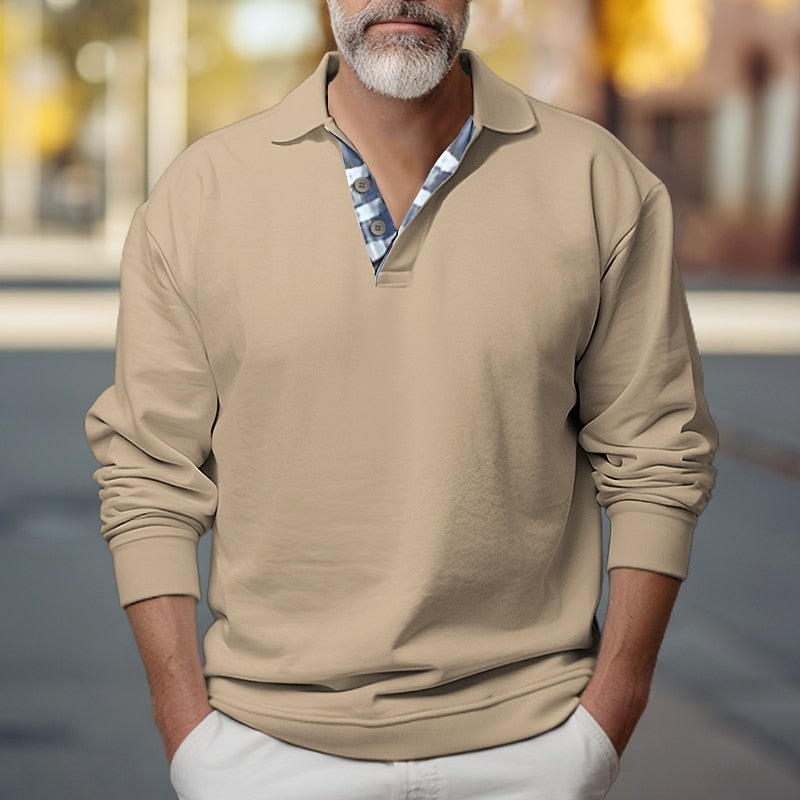 Brooks | Polo-Collar Sweatshirt