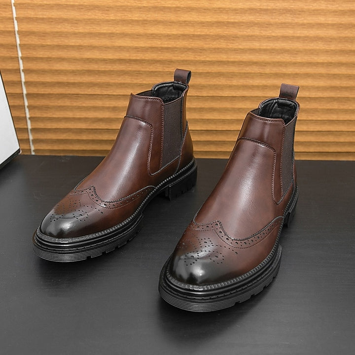 Barnaby | Refined Wingtip Chelsea Boots