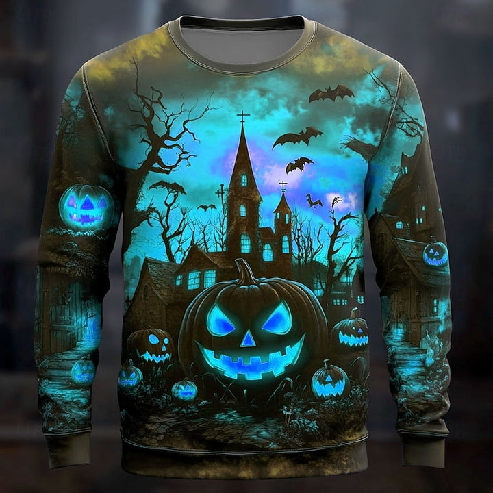 Hollis | Halloween Pumpkin Graphic Sweatshirt