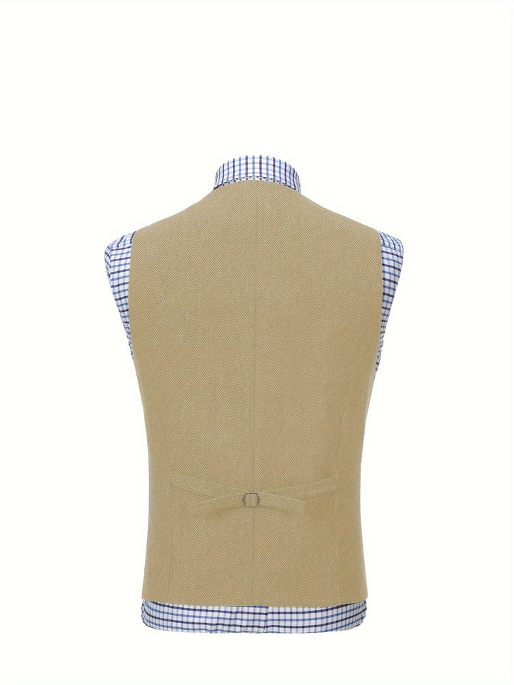 Waylon | Heritage Herringbone Vest