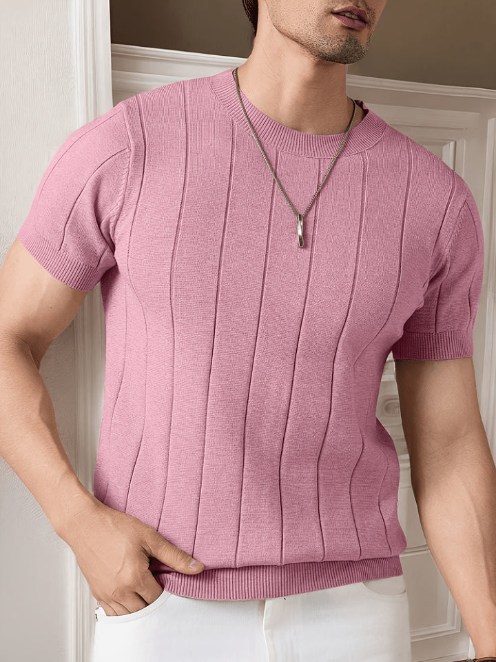 Landon | Ribbed Short-Sleeve Top