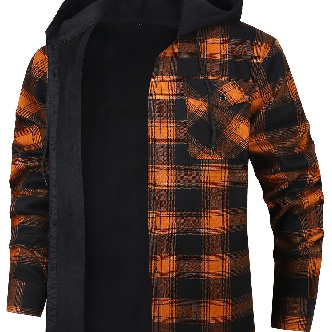 Clayton | Hooded Plaid Overshirt