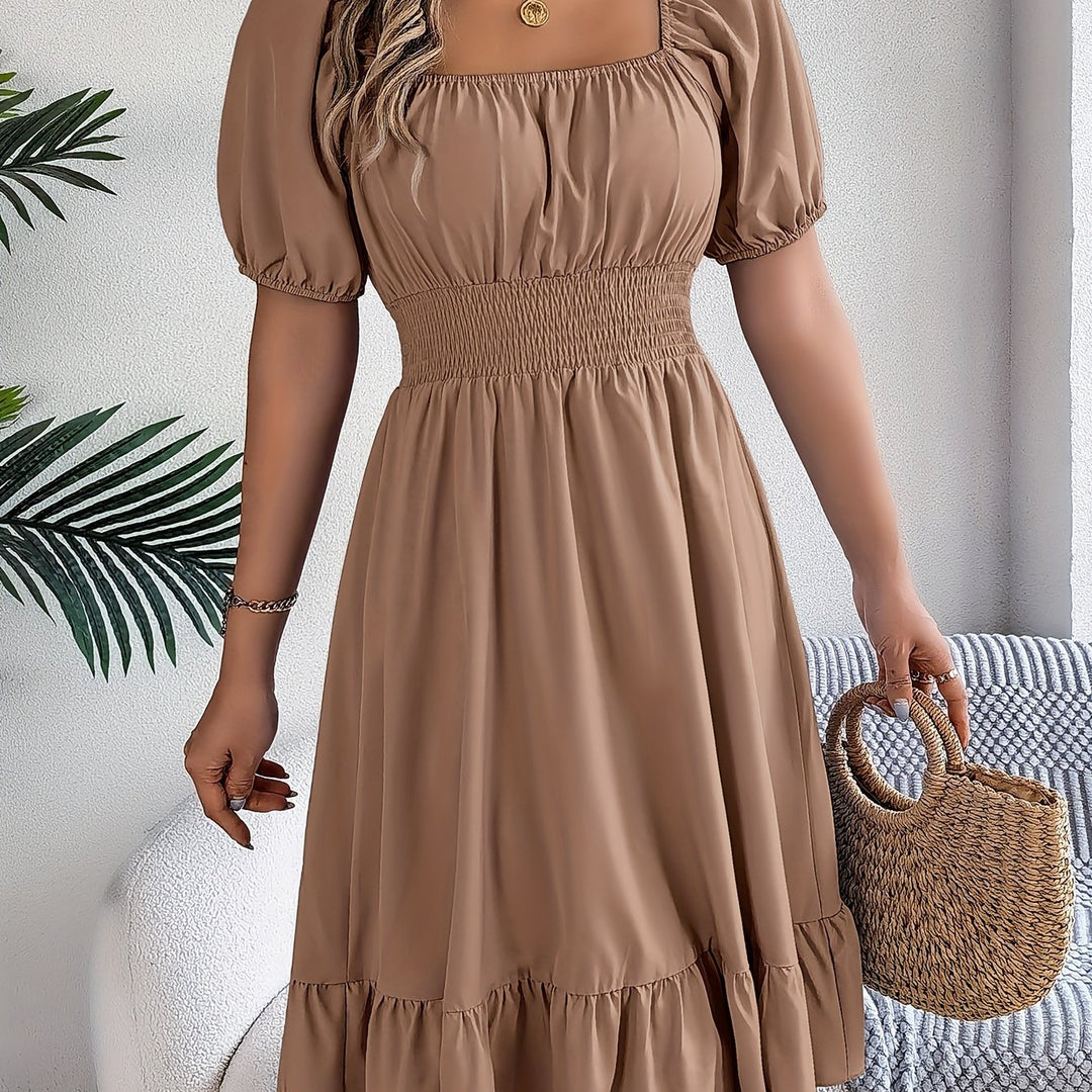 Lorraine | Square Neck A-Line Dress