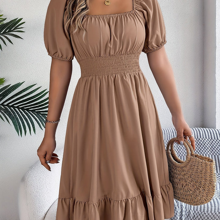 Lorraine | Square Neck A-Line Dress