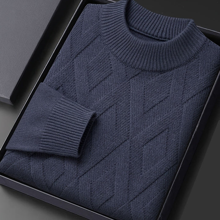 Rhys | Textured Mock-Neck Sweater