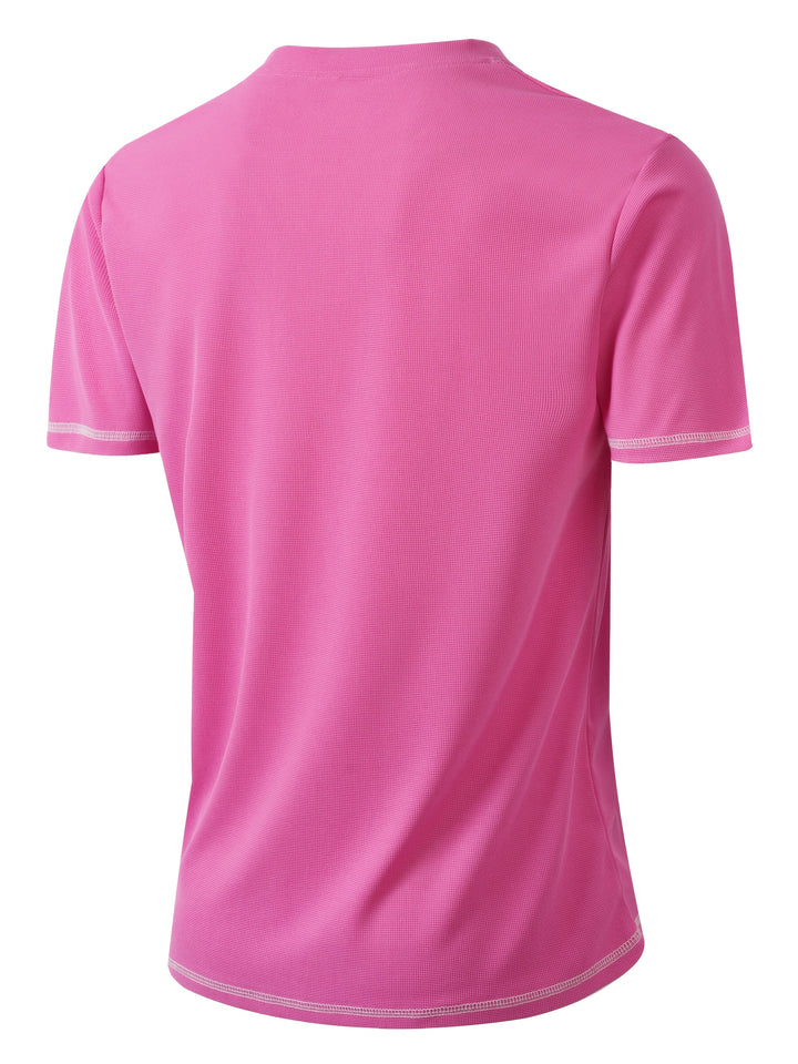 Maxwell | Textured Button-Neck Tee