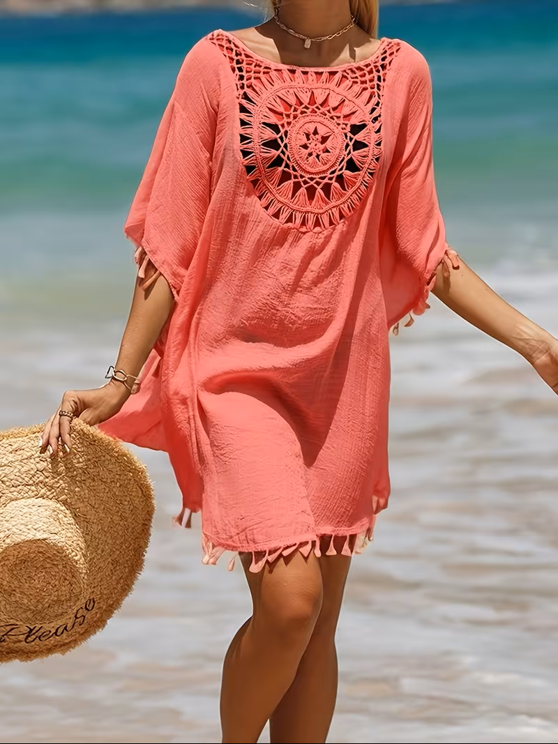 Marguerite | Crochet-Detail Beach Cover-Up