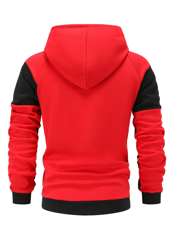 Carter | Color Block Zip-Up Hooded Jacket