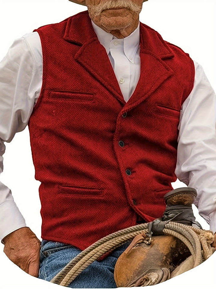 Waylon | Heritage Herringbone Vest