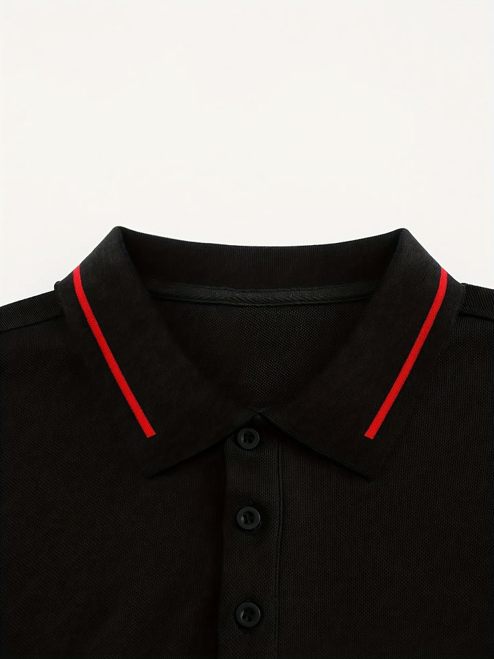 Emerson | Refined Long-Sleeve Polo Shirt