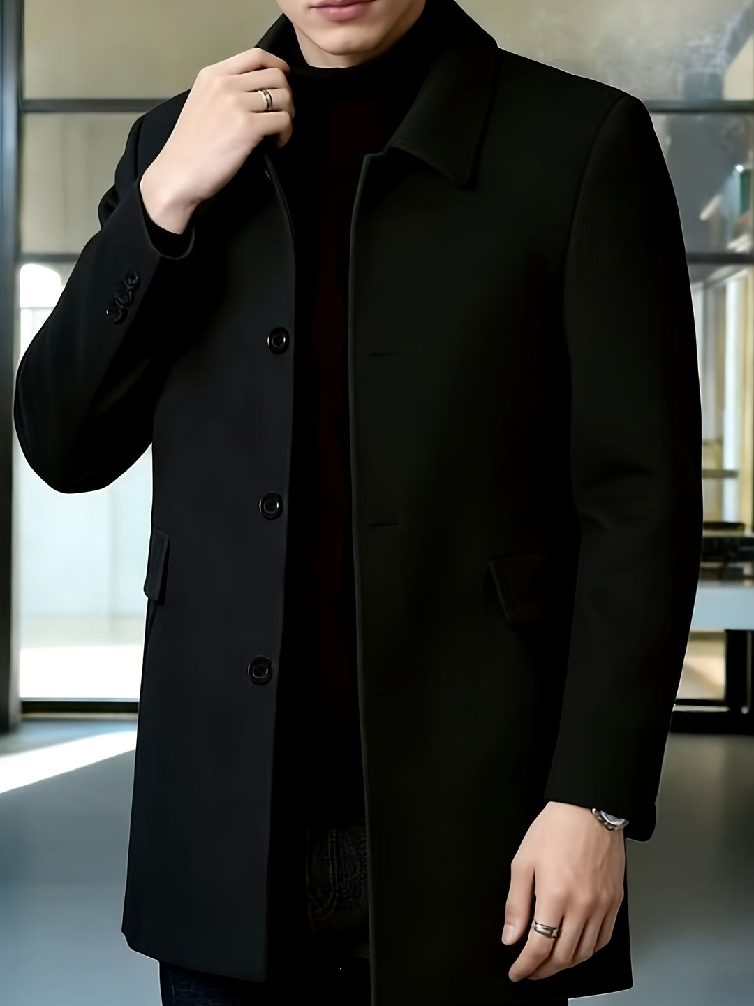 Anthony | Refined Single-Breasted Coat