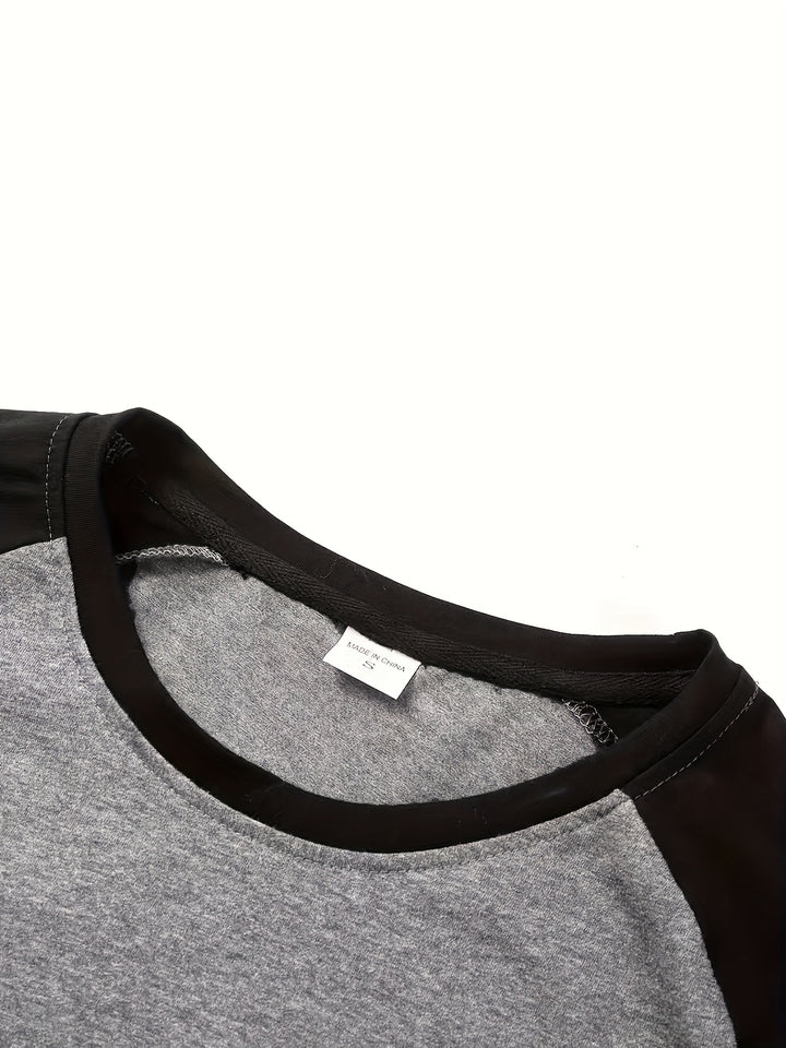 Roman | Two-Tone Raglan Long Sleeve Top