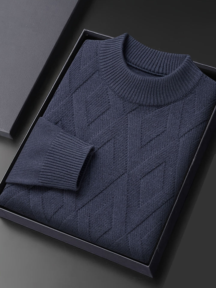 Rhys | Textured Mock-Neck Sweater