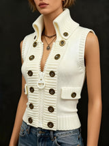 Marlon | Structured Zip-Front Vest