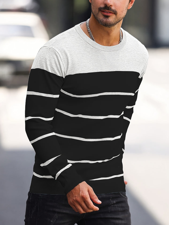 Bennington | Classic Striped Crew Neck Sweater