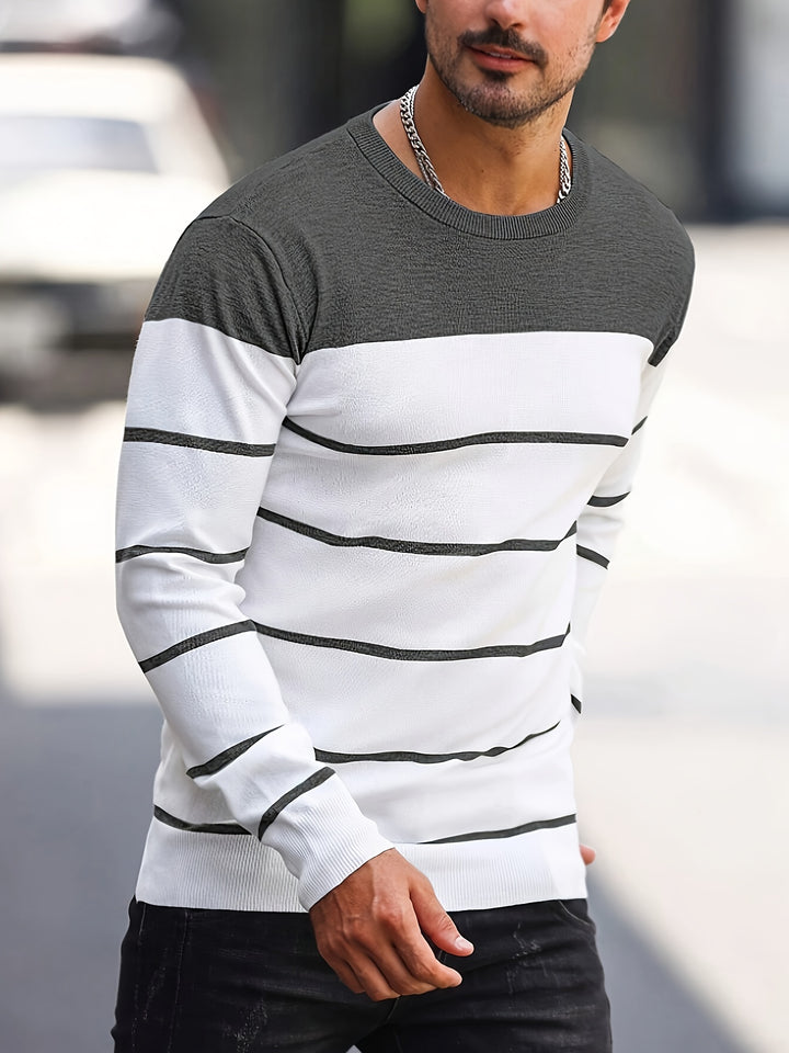 Bennington | Classic Striped Crew Neck Sweater