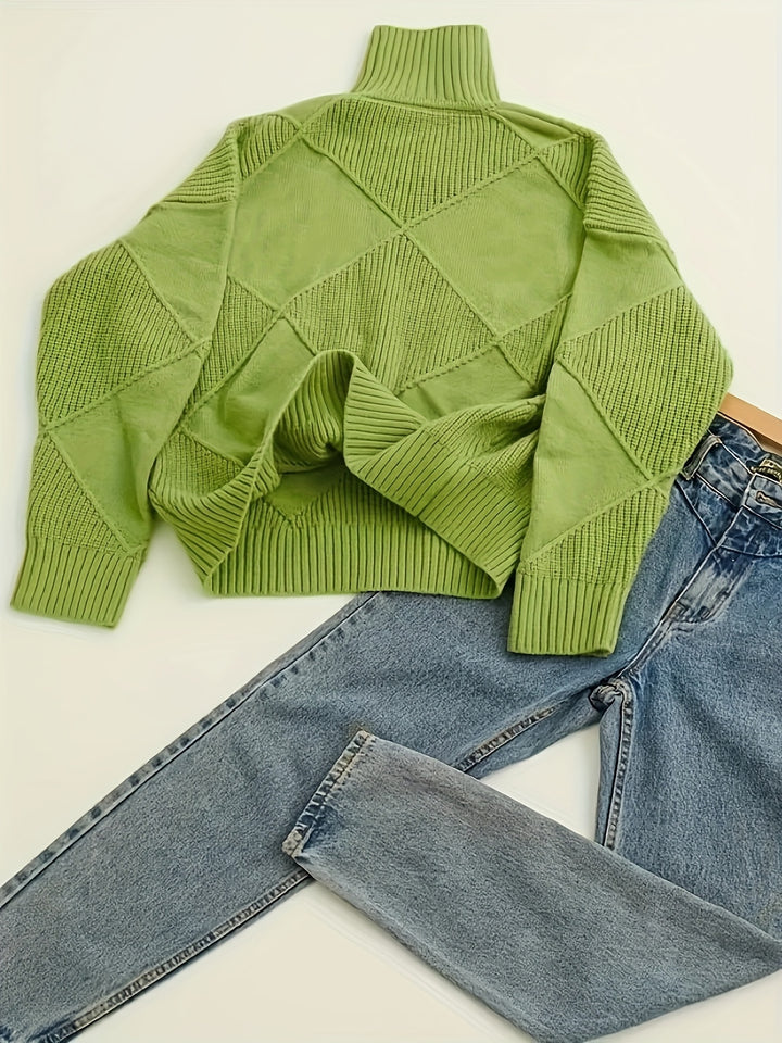 Maren | Textured Turtleneck Sweater