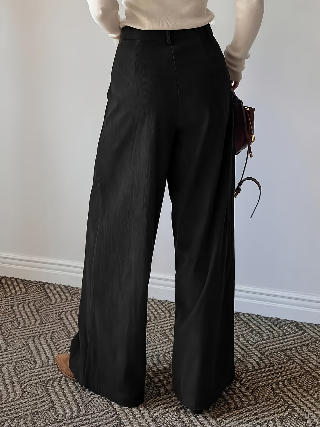 Louisa | Pleated Wide-Leg Trousers