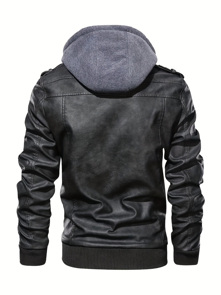 Dorian | Hooded Moto Jacket