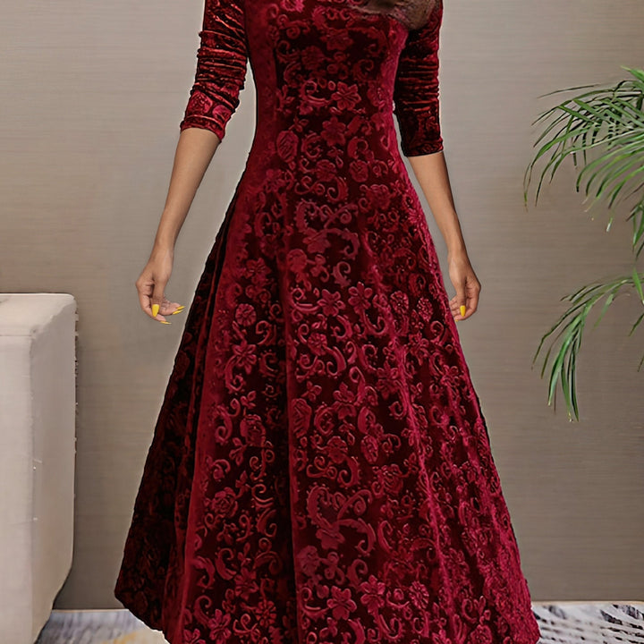 Avery | Elegant V-Neck Maxi Dress