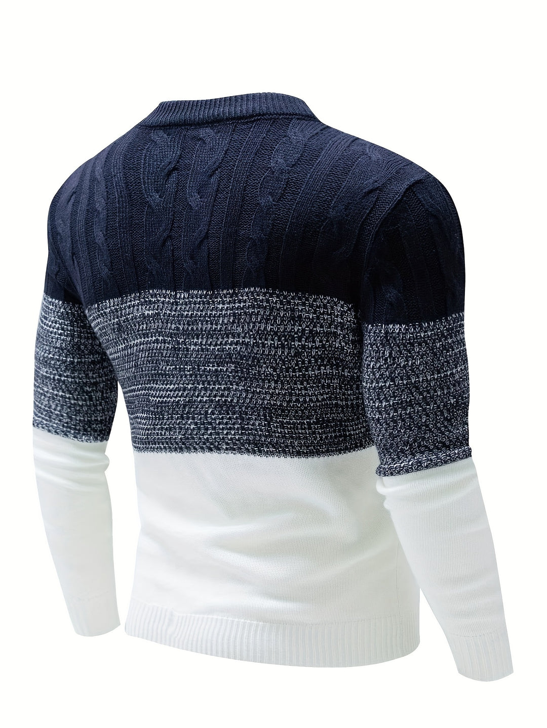 Wallace | Color-Block Crew Neck Pullover