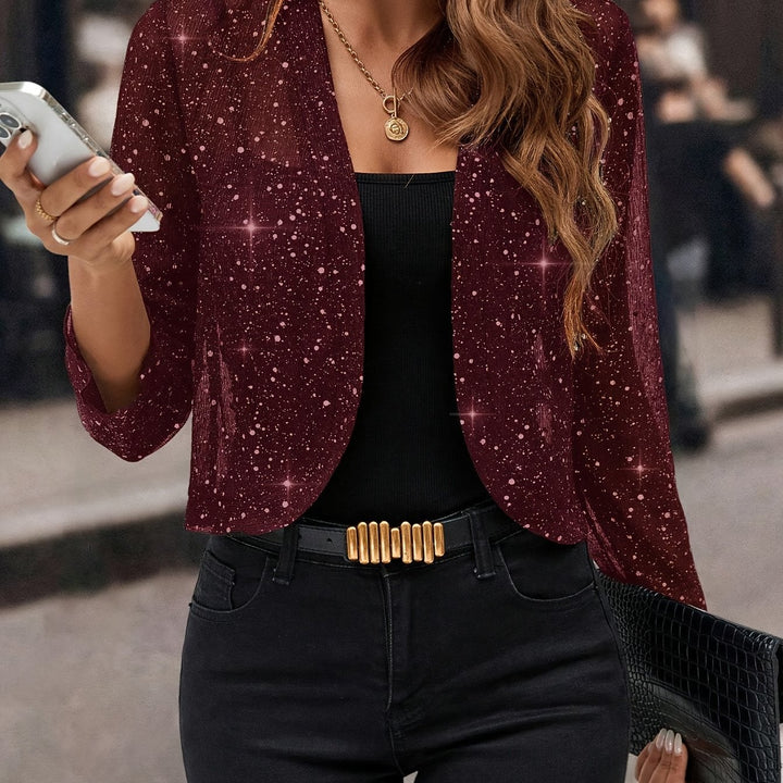 Simone | Shimmer Cropped Jacket