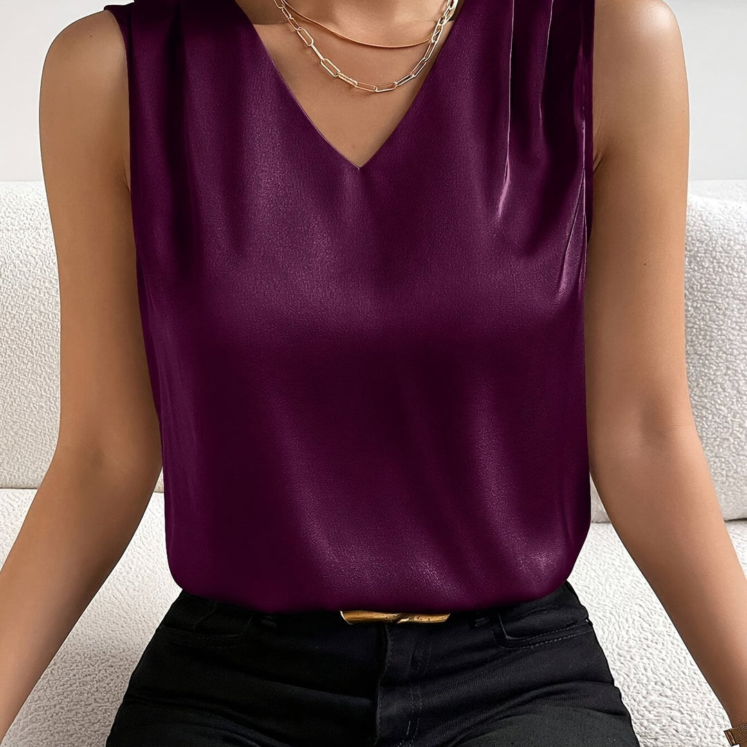 Sloane | Sleeveless V-Neck Top