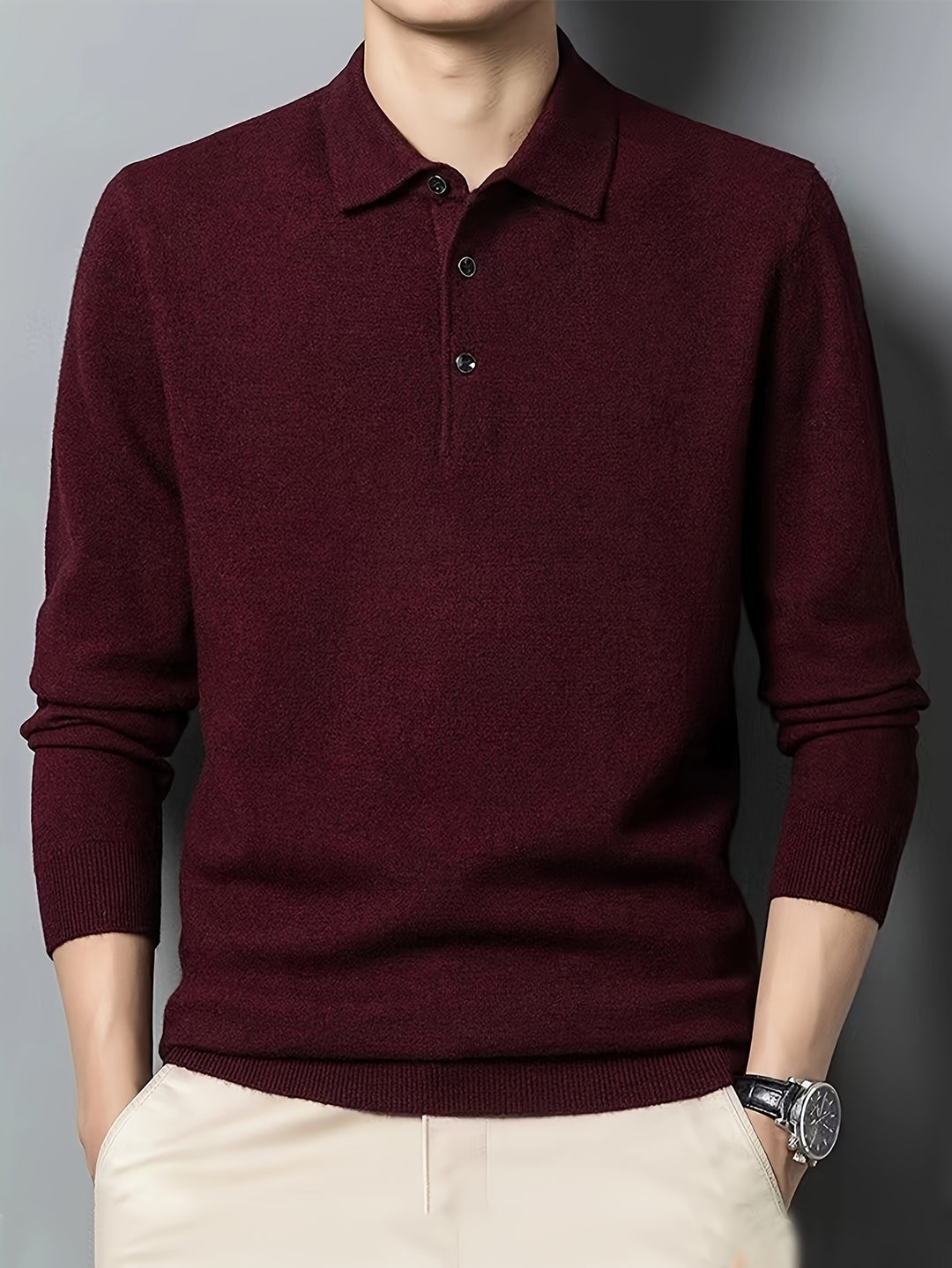 Alistair | Buttoned Collar Polo Shirt