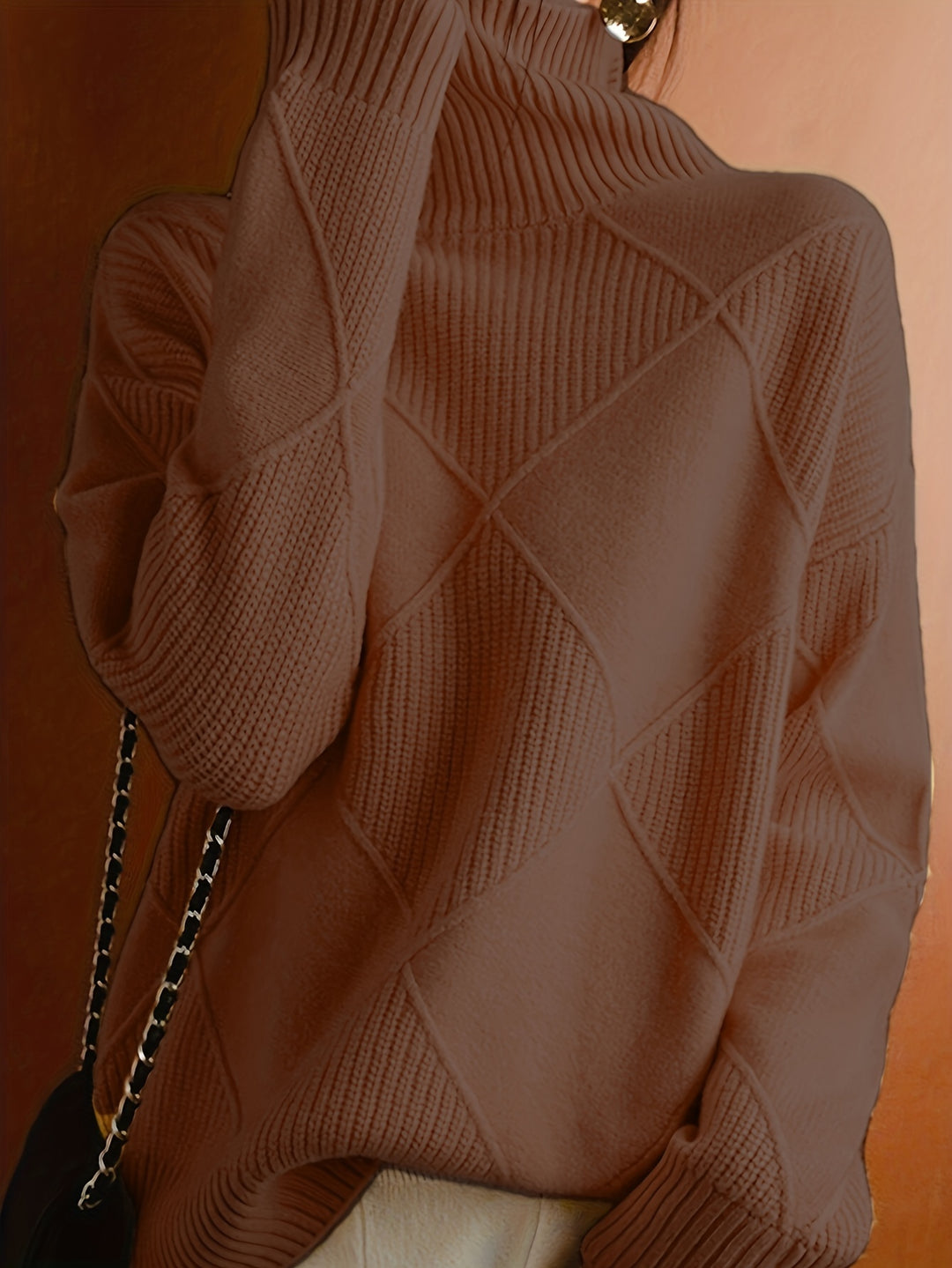 Maren | Textured Turtleneck Sweater