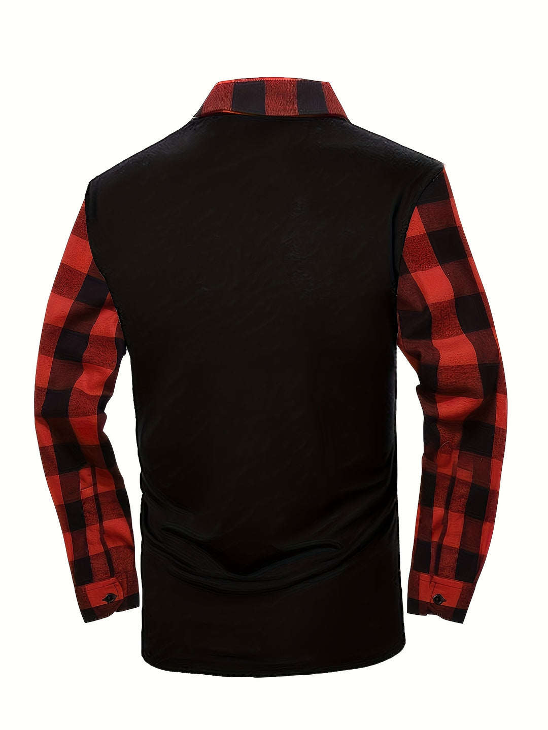 Donovan | Half-Zip Plaid-Sleeve Casual Shirt
