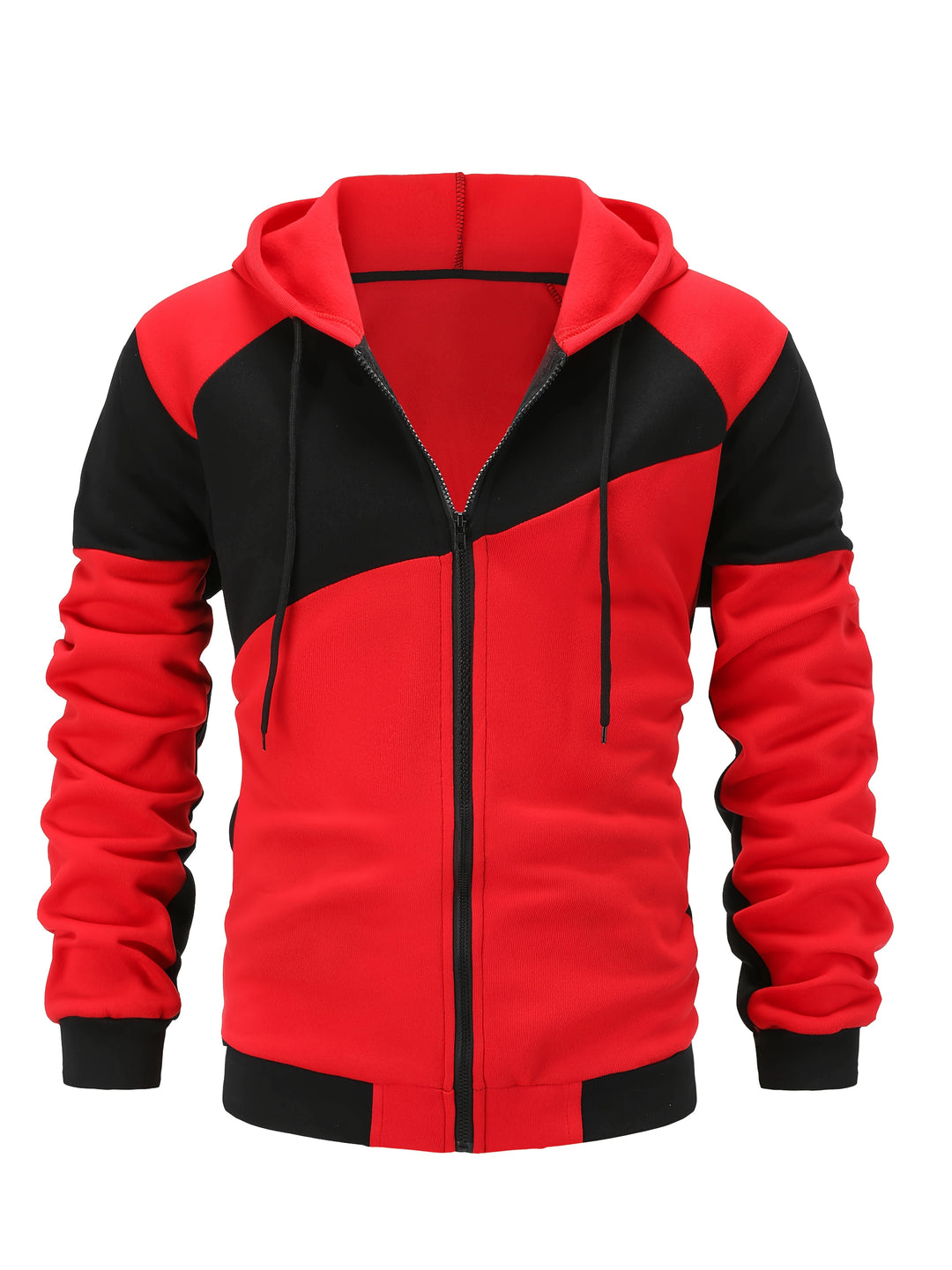 Carter | Color Block Zip-Up Hooded Jacket