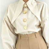 Cecily | Statement Lapel Blouse