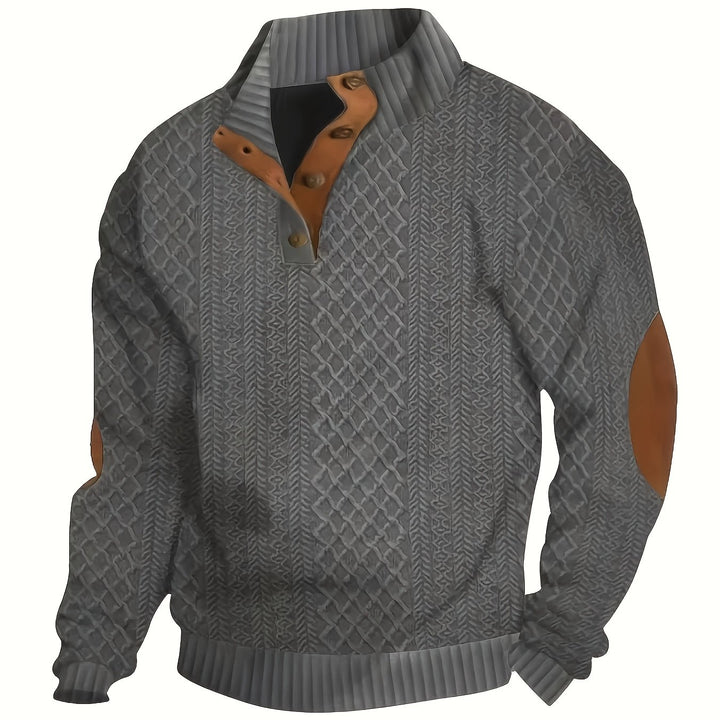 Rupert | Cable-Knit Stand Collar Sweater