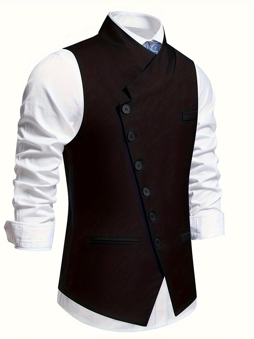 Jasper | Slant-Button Notch Lapel Vest