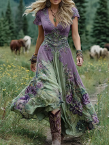 Natalie | Elegant Floral Maxi Dress