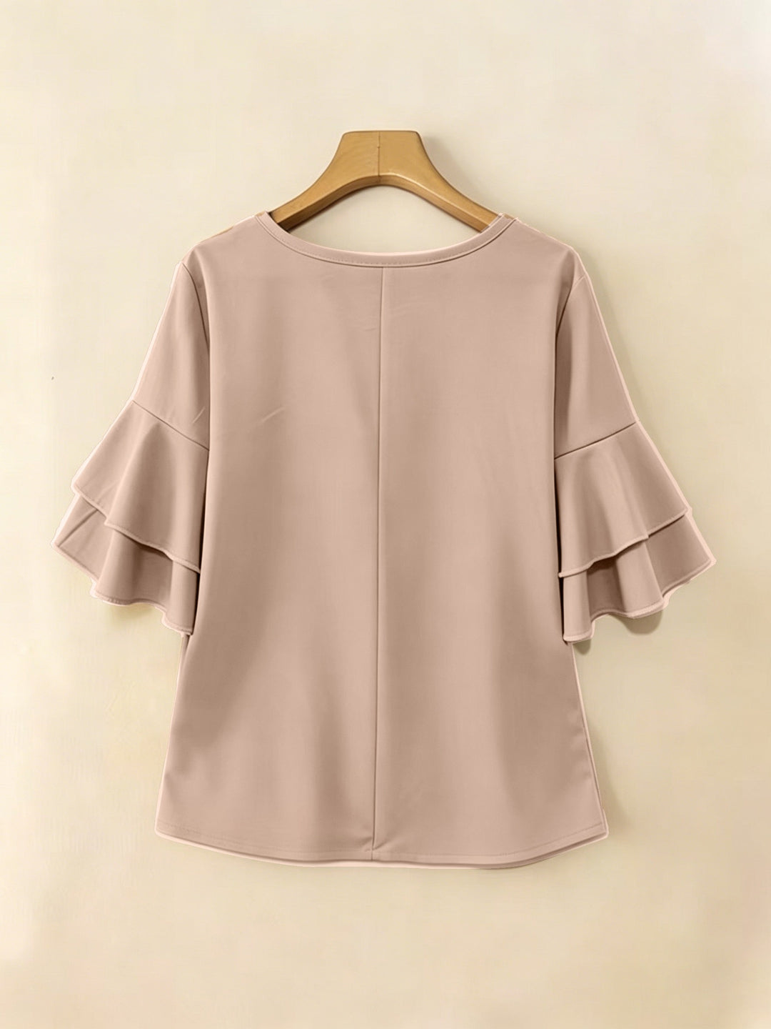 Annette | Flared-Sleeve Ruffle Top