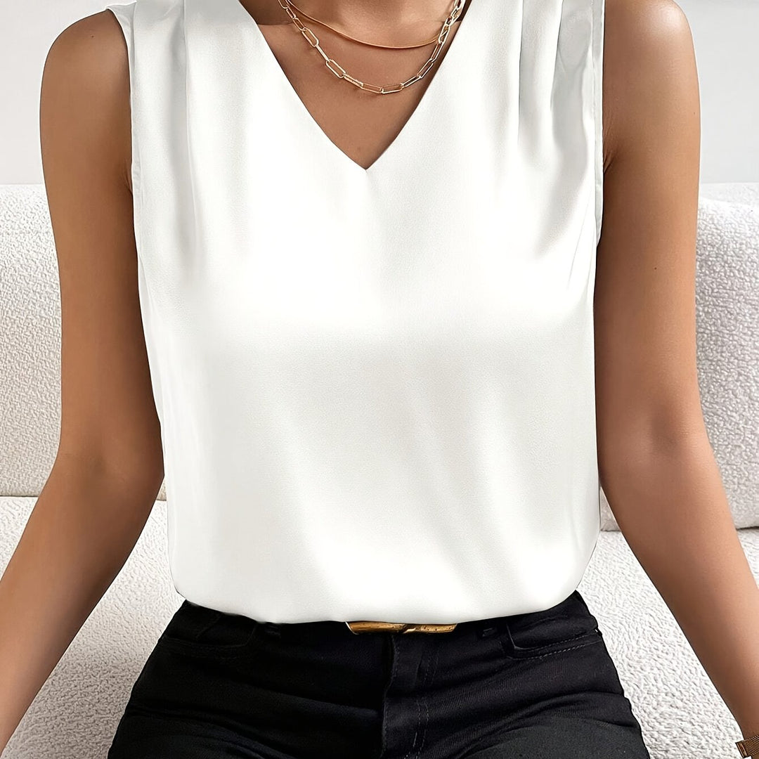 Sloane | Sleeveless V-Neck Top