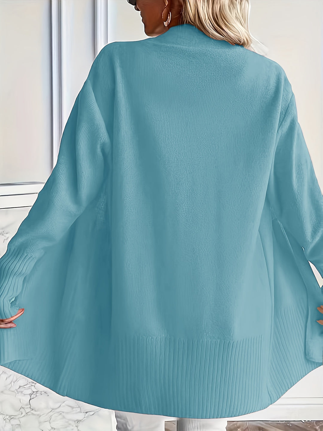 Charlotte | Draped Open-Front Cardigan
