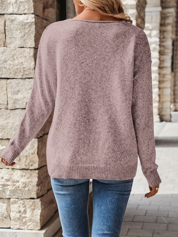 Imogen | Relaxed V-Neck Sweater