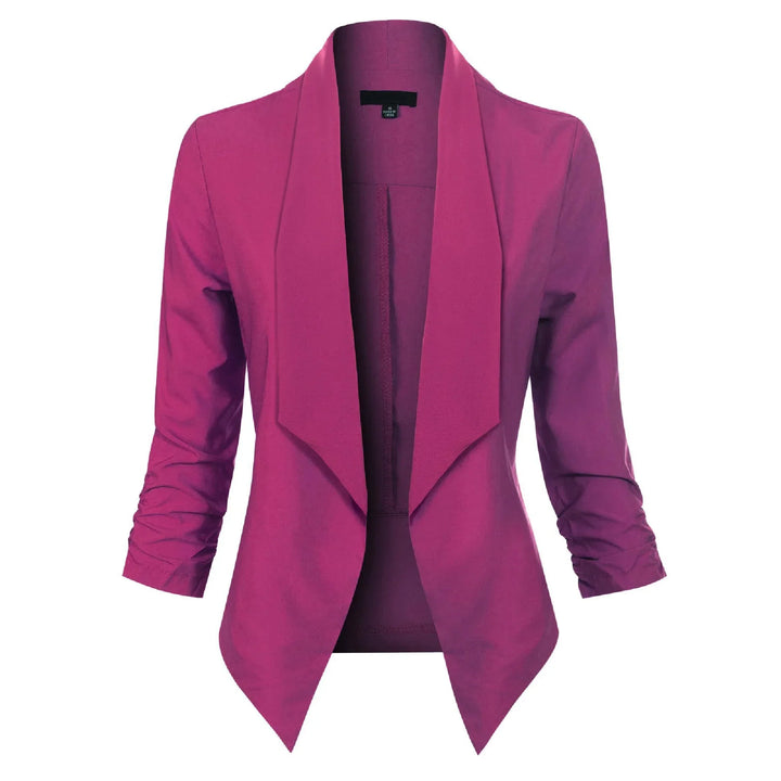 Gabrielle | Open-Front Draped Blazer