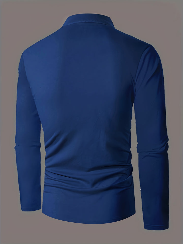 Gareth | Refined Long-Sleeve Henley Shirt