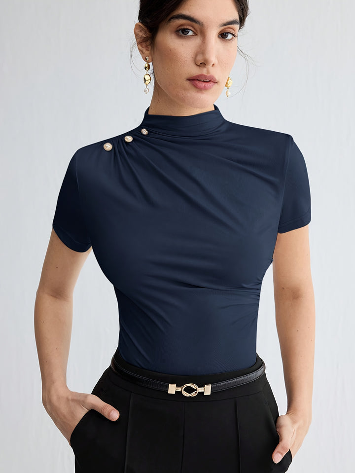 Larissa | Refined Mock-Neck Top