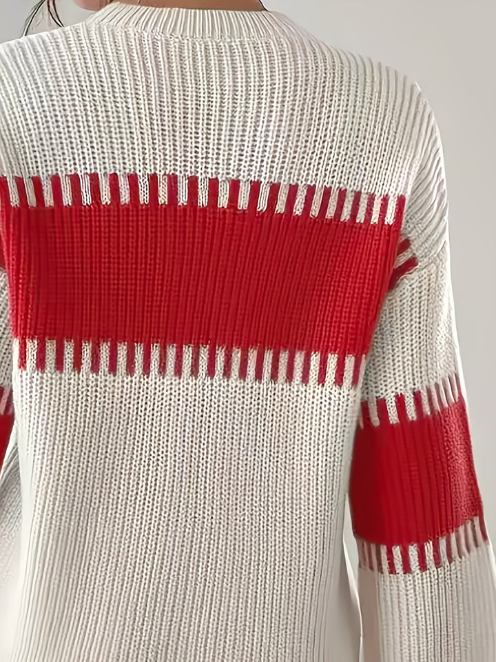 Lorna | Colour-Block Striped Sweater