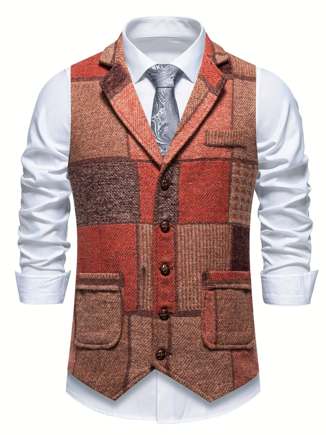 Trevor | Classic Herringbone Vest