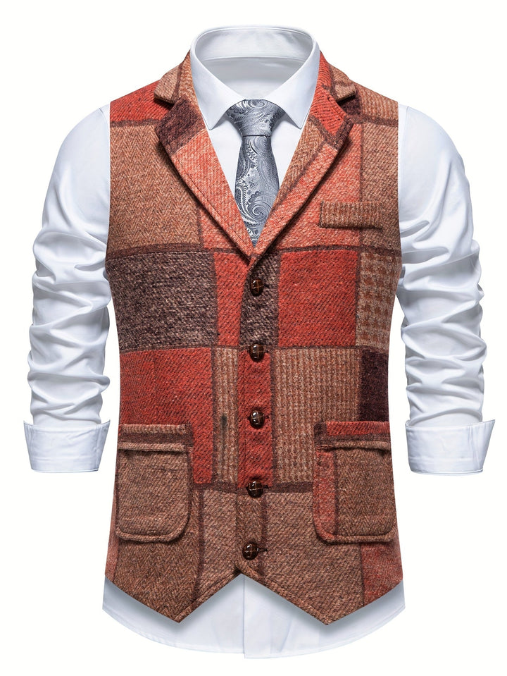Trevor | Classic Herringbone Vest