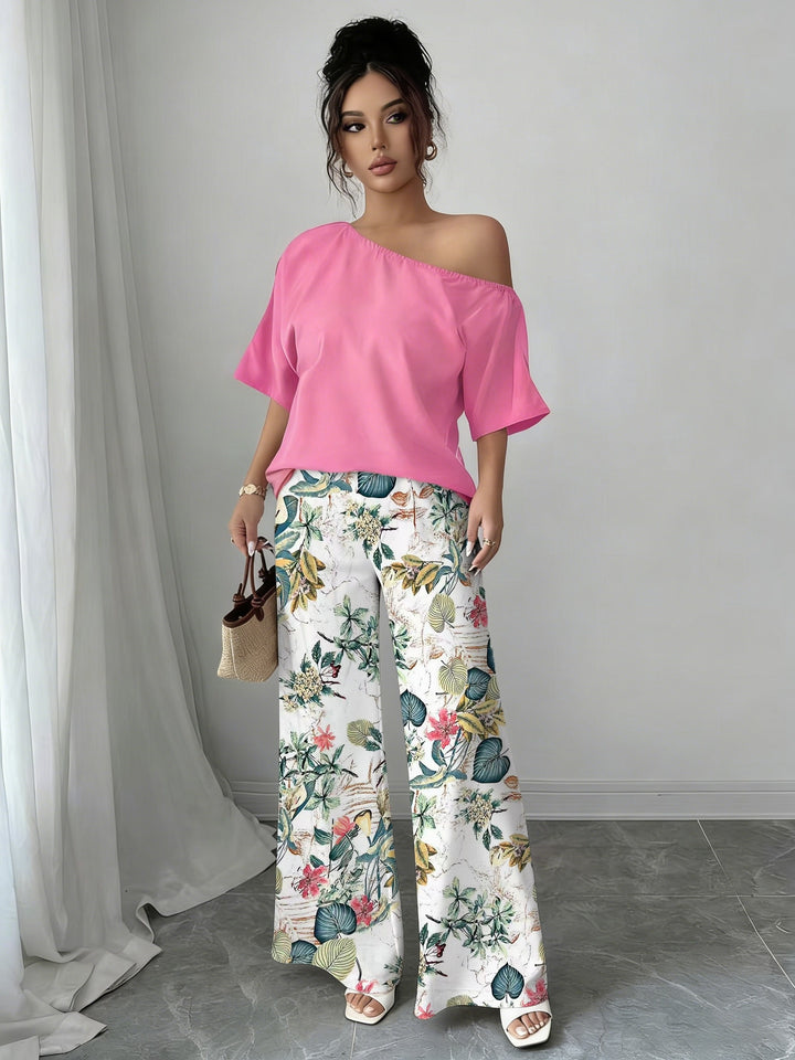 Rosabel | Off-Shoulder Floral Two-Piece Set