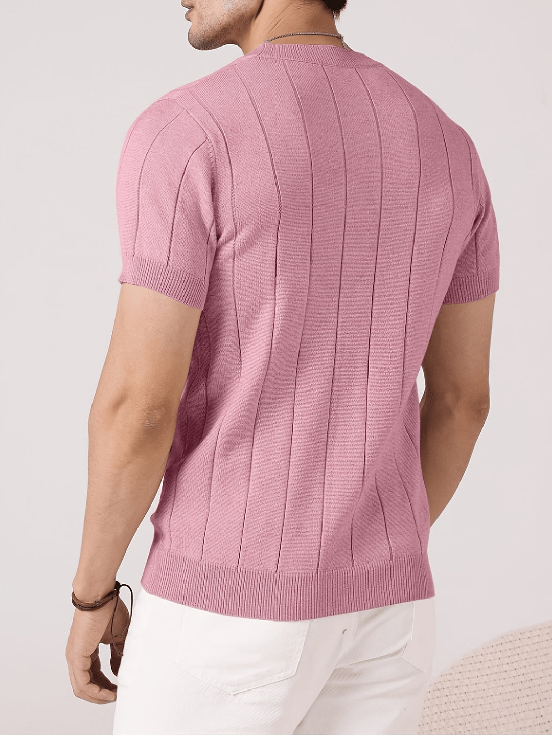 Landon | Ribbed Short-Sleeve Top