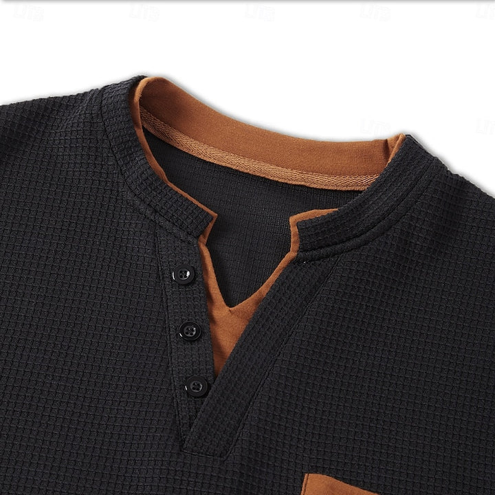 Dexter | Textured Button Henley